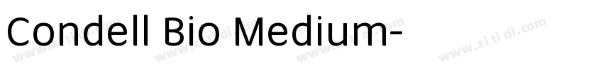 Condell Bio Medium字体转换